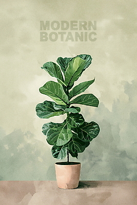 PSD 편집이미지 화분 사람없음 초록색 인테리어 모던 고무나무 보테니컬아트 미니멀 이미지편집 나무 디자인 컬러 파일형식