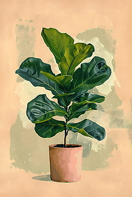 PSD 편집이미지 화분 사람없음 초록색 인테리어 갈색 모던 고무나무 보테니컬아트 미니멀 이미지편집 나무 디자인 컬러 파일형식