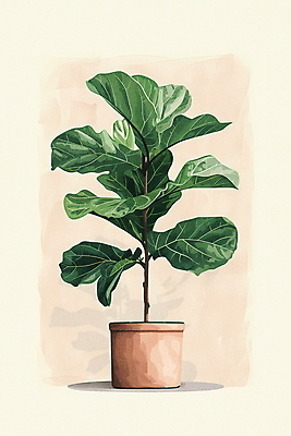 PSD 편집이미지 화분 사람없음 초록색 인테리어 모던 고무나무 베이지색 보테니컬아트 미니멀 이미지편집 나무 디자인 컬러 파일형식