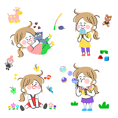 전신 캐릭터 여자 꽃 어린이 인형 나비 음표 일러스트 곰 안기 아이스크림 소녀 이벤트 잔디 여러명 장난감 고양이 블록 하트 비눗방울 어린이날 불기 먹기 기린 이모티콘 소녀만 월간캐릭터 일러캐릭터 AI파일 모양 식물 동물 기호 기념일 음악 다수 곤충 포유류 모션 디저트 사람 반려동물 여자만 어린이만 파일형식 벡터