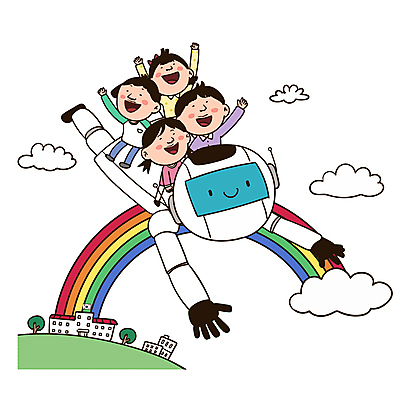 전신 구름 여자 남자 어린이 과학 무지개 일러스트 학교 상상 미래 웃음 소녀 소년 여러명 친구 손들기 비행 발전 태극기 어린이날 로봇 즐거움 화합 동행 어린이만 AI_인공지능 국내일러스트 AI파일 자연요소 교육 기념일 감정 다수 컨셉 관계 모션 표정 사람 국기 파일형식 벡터