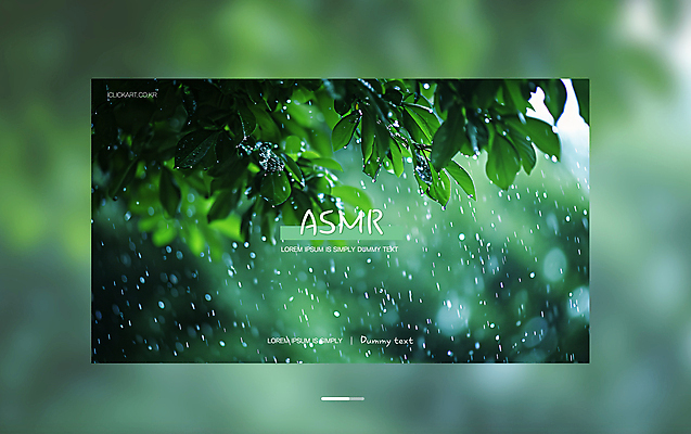 템플릿 자연 나뭇잎 사람없음 소리 편안함 빗방울 영상 소셜네트워크 ASMR 스트리밍 유튜브 썸네일 이미지템플릿 AI파일 잎 감각 비_날씨 생태계 방송 파일형식 벡터