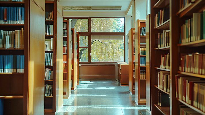 JPG 편집이미지 학생 창문 책장 실내 사람없음 책 독서 도서관 디지털합성 창의력 편집실사 AI포토 AI콘텐츠 교육 가구 내부 CG 파일형식