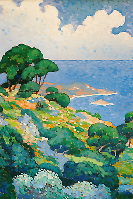 JPG 나무 구름 백그라운드 일러스트 자연 하늘 휴식 해변 사람없음 빨간색 평화 봄 들꽃 국내일러스트 AI일러스트 AI콘텐츠 자연요소 식물 계절 꽃 바다 컬러 컨셉 생태계 파일형식