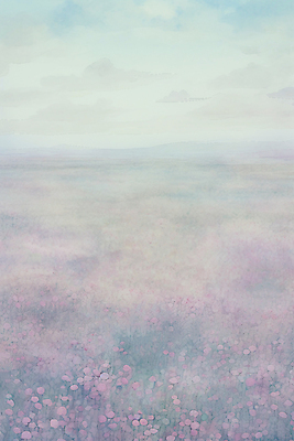 JPG 구름 분홍색 백그라운드 일러스트 자연 하늘 붓터치 수채화 풍경 초원 사람없음 들꽃 질감 감성 파스텔 국내일러스트 AI일러스트 AI콘텐츠 자연요소 꽃 컬러 컨셉 학용품 생태계 파일형식