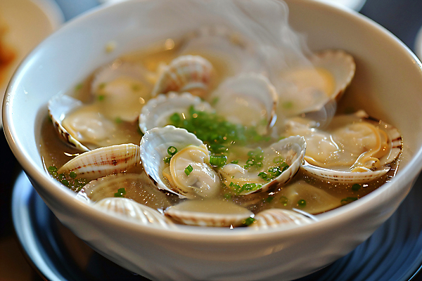 JPG 편집이미지 그릇 요리 사람없음 신선 수증기 디지털합성 탕 야식 파 바지락 술찜 편집실사 AI포토 AI콘텐츠 식기 음식 채소 조개 CG 찜 파일형식