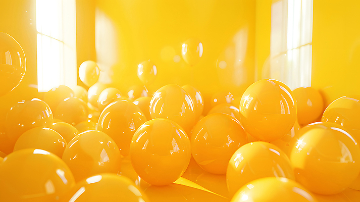 JPG 편집이미지 공 사람없음 햇빛 반사 노란색 공간 질감 광 편집실사 AI포토 AI콘텐츠 컬러 태양 CG 파일형식