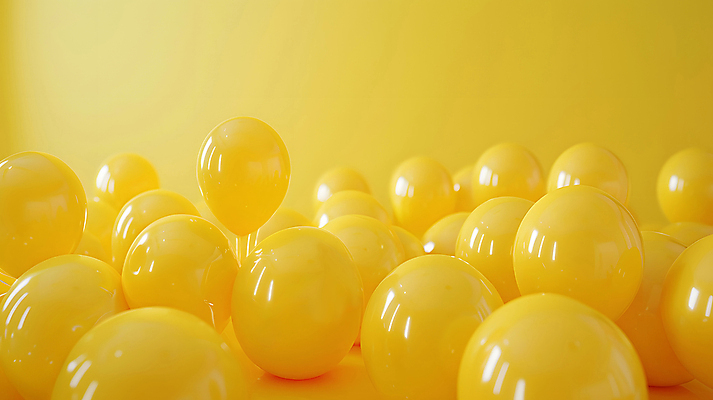 JPG 편집이미지 공 사람없음 반사 노란색 공간 질감 광 편집실사 AI포토 AI콘텐츠 컬러 CG 파일형식