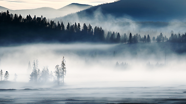 JPG 나무 편집이미지 백그라운드 자연 산 풍경 사람없음 안개 숲 편집실사 AI포토 AI콘텐츠 식물 날씨 CG 생태계 파일형식