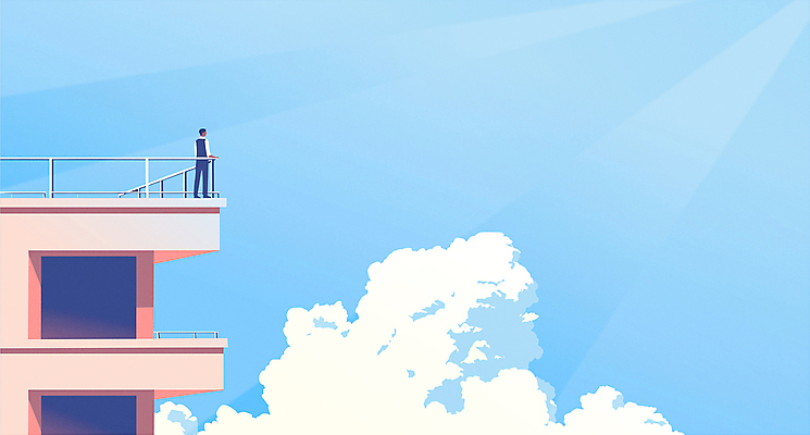 전신 구름 남자 일러스트 비즈니스 하늘 성공 한명 빌딩 성인 건물 여름 파란색 발코니 직장인 옥상 성인남자한명만 카피스페이스 국내일러스트 AI파일 자연요소 직업 1 건축물 계절 컬러 컨셉 사람 공백 남자한명만 성인남자만 파일형식 벡터