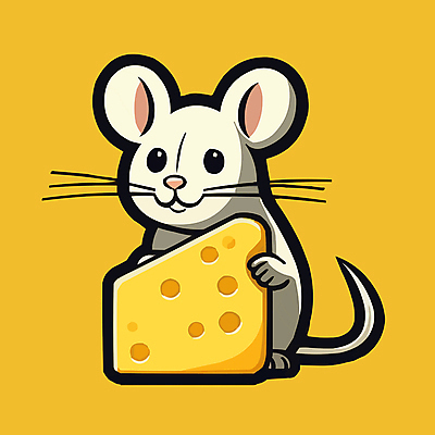 캐릭터 한마리 일러스트 치즈 들기 사람없음 노란색 흰색 쥐 심볼 일러캐릭터 AI파일 1 컬러 모션 유제품 설치류 파일형식 벡터