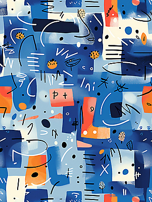 JPG 백그라운드 패턴 그래픽백그라운드 일러스트 추상 사람없음 파란색 국내일러스트 AI일러스트 AI콘텐츠 컬러 무늬 그래픽 파일형식