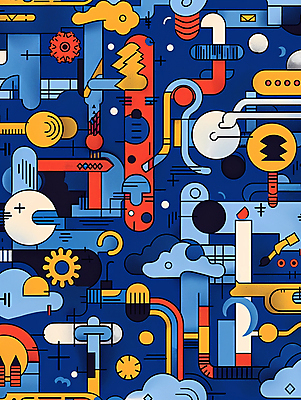 JPG 백그라운드 패턴 그래픽백그라운드 일러스트 추상 사람없음 파란색 국내일러스트 AI일러스트 AI콘텐츠 컬러 무늬 그래픽 파일형식