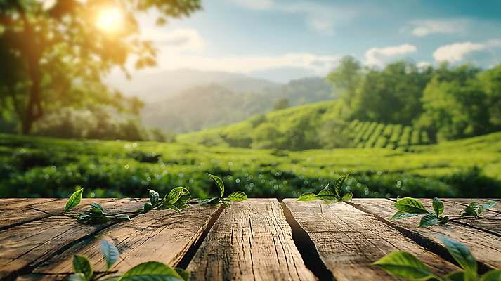 JPG 나무 식물 편집이미지 백그라운드 탁자 아침 나뭇잎 산 풍경 사람없음 야외 초록색 햇빛 농장 농경지 신선 디지털합성 편집소스 편집실사 AI포토 AI콘텐츠 주간 컬러 가구 잎 농업 태양 CG 파일형식