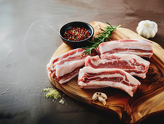 JPG 편집이미지 백그라운드 식재료 육류 돼지고기 사람없음 디지털합성 삼겹살 오겹살 편집소스 편집실사 AI포토 AI콘텐츠 CG 파일형식