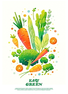 PSD 포스터 토마토 일러스트 고추 건강 사람없음 초록색 건강관리 주황색 당근 브로콜리 샐러리 국내일러스트 컬러 채소 뿌리채소 관리 파일형식