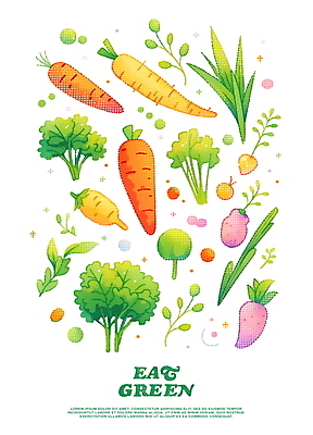 PSD 포스터 토마토 일러스트 고추 건강 사람없음 초록색 건강관리 주황색 당근 브로콜리 샐러리 국내일러스트 컬러 채소 뿌리채소 관리 파일형식