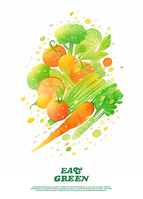 PSD 포스터 토마토 일러스트 고추 건강 사람없음 초록색 건강관리 주황색 당근 브로콜리 샐러리 국내일러스트 컬러 채소 뿌리채소 관리 파일형식
