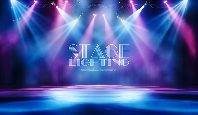 PSD 편집이미지 조명 사람없음 파란색 빛 공간 무대 무대장치 카피스페이스 이미지편집 컬러 공백 장비 파일형식