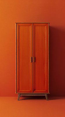 JPG 편집이미지 컬러 사람없음 주황색 장롱 디지털합성 오브젝트 편집실사 AI포토 AI콘텐츠 가구 CG 파일형식