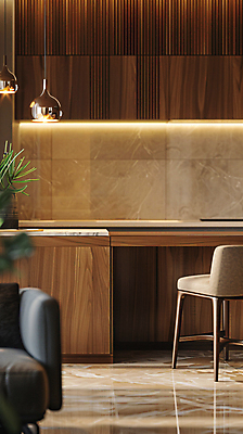 JPG 편집이미지 거실 의자 식탁 전등 사람없음 인테리어 주방 공간 대리석 감성 편집실사 AI포토 AI콘텐츠 디자인 가구 컨셉 재료 탁자 조명 CG 파일형식