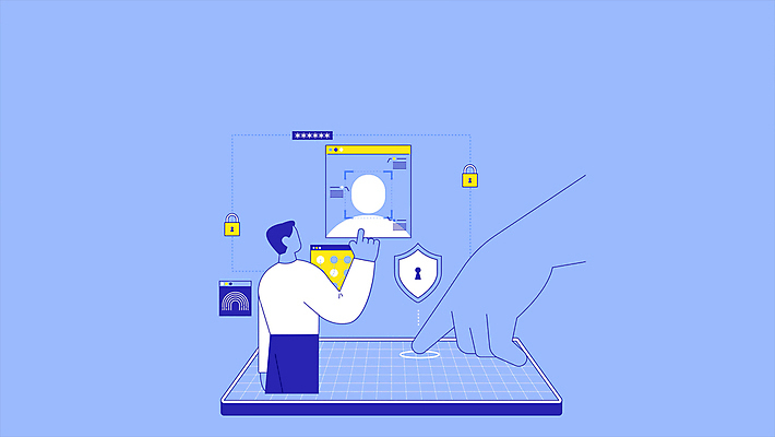 손 남자 비즈니스 사람모양 자물쇠 정보기술 한명 성인 뒷모습 파란색 태블릿 자료 터치 가리킴 암호 보안 방패 보안장치 인터넷창 개인정보 지문인식 성인남자한명만 모션그래픽 MP4 MOV 모양 1 뷰포인트 컬러 인터넷 기술 안전 사람 손짓 신체부위 전자제품 스마트기기 장비 정보 동영상 생체인식기술 남자한명만 성인남자만 파일형식