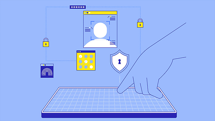 손 비즈니스 사람모양 자물쇠 정보기술 신체부위 파란색 태블릿 자료 터치 가리킴 암호 보안 방패 보안장치 인터넷창 개인정보 지문인식 모션그래픽 MP4 MOV 모양 컬러 인터넷 기술 안전 사람 손짓 전자제품 스마트기기 장비 정보 동영상 생체인식기술 파일형식