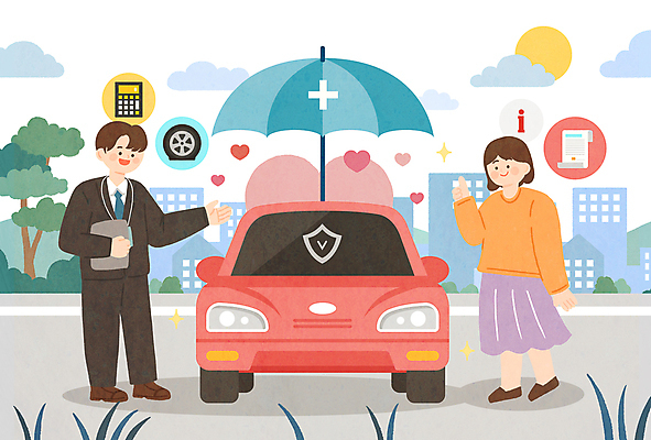 전신 PSD 여자 남자 일러스트 우산 자동차 들기 정장 성인 두명 반짝임 계산기 하트 가리킴 상담원 타이어 주차장 따봉 서류판 자동차보험 성인만 국내일러스트 모양 옷 육상교통 모션 문구용품 사람 손짓 사무용품 장비 최고 사무원 보험 파일형식