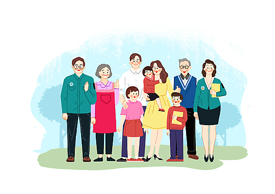 전신 PSD 나무 여자 할아버지 노년 남자 할머니 어린이 일러스트 안기 엄마 함께함 소녀 소년 여러명 성인 아기 아빠 따봉 정부 어깨에손 국내일러스트 식물 다수 컨셉 가족 모션 사람 최고 파일형식