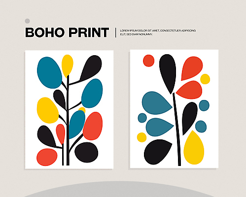 모양 꽃 포스터 패턴 일러스트 자연 나뭇잎 사람없음 컬러풀 인쇄 심플 미니멀 국내일러스트 AI파일 식물 컬러 잎 무늬 생태계 파일형식 벡터