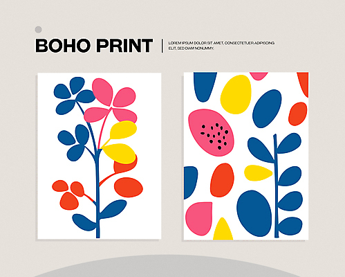 모양 꽃 포스터 패턴 일러스트 자연 나뭇잎 사람없음 컬러풀 인쇄 심플 미니멀 국내일러스트 AI파일 식물 컬러 잎 무늬 생태계 파일형식 벡터