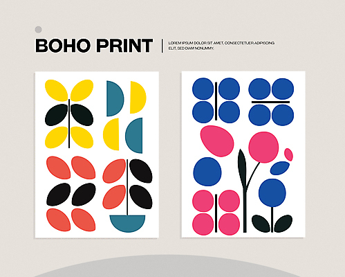 모양 꽃 포스터 패턴 일러스트 자연 나뭇잎 사람없음 컬러풀 인쇄 심플 미니멀 국내일러스트 AI파일 식물 컬러 잎 무늬 생태계 파일형식 벡터