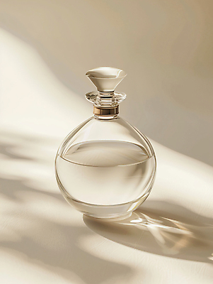 JPG 편집이미지 유리병 그림자 사람없음 햇빛 투명 오브젝트 공병 향수병 편집실사 AI포토 AI콘텐츠 병_용기 태양 향수 CG 병_담는 파일형식