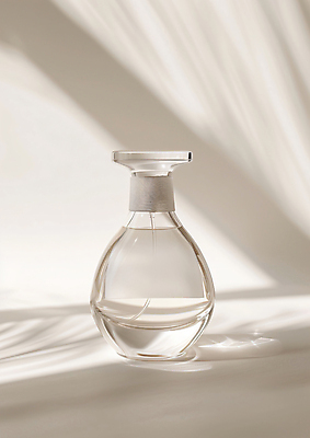 JPG 편집이미지 유리병 그림자 사람없음 햇빛 투명 오브젝트 공병 향수병 편집실사 AI포토 AI콘텐츠 병_용기 태양 향수 CG 병_담는 파일형식