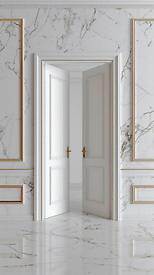 JPG 편집이미지 사람없음 인테리어 문 공간 방 흰색 디지털합성 감성 편집실사 AI포토 AI콘텐츠 디자인 컬러 컨셉 CG 파일형식