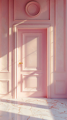 JPG 편집이미지 분홍색 그림자 사람없음 인테리어 햇빛 문 공간 디지털합성 감성 편집실사 AI포토 AI콘텐츠 디자인 컬러 컨셉 태양 CG 파일형식