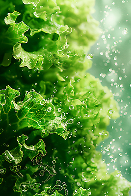 JPG 편집이미지 백그라운드 사람없음 물 농장 물방울 신선 상추 유기농 편집실사 AI포토 AI콘텐츠 자연요소 웰빙 농업 채소 CG 파일형식