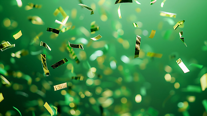 JPG 편집이미지 사람없음 초록색 빛 파티 축하 보케 꽃가루 더스트파티클 카피스페이스 편집실사 AI포토 AI콘텐츠 컬러 컨셉 이벤트 공백 가루 CG 파일형식