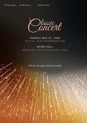 템플릿 선 추상 사람없음 빛 검은색 콘서트 공연 금색 점 클래식 연주회 포스터템플릿 이펙트그래픽 이미지템플릿 AI파일 포스터 컬러 컨셉 무늬 그래픽백그라운드 이벤트 음악회 파일형식 벡터