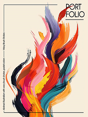 PSD 디자인 포스터 백그라운드 곡선 일러스트 붓터치 추상 사람없음 컬러풀 디지털합성 모던 그림 색채 스타일 국내일러스트 선 컬러 무늬 파일형식