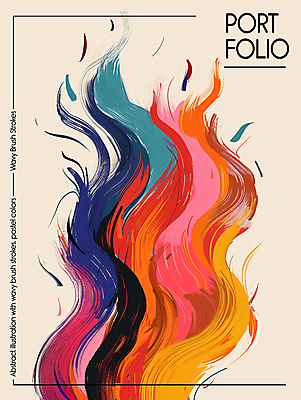 PSD 디자인 포스터 백그라운드 곡선 일러스트 붓터치 추상 사람없음 컬러풀 디지털합성 모던 그림 색채 스타일 국내일러스트 선 컬러 무늬 파일형식