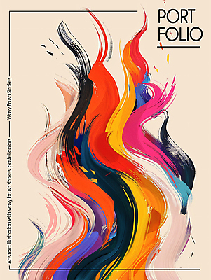 PSD 디자인 포스터 백그라운드 곡선 일러스트 붓터치 추상 사람없음 컬러풀 디지털합성 모던 그림 색채 스타일 국내일러스트 선 컬러 무늬 파일형식