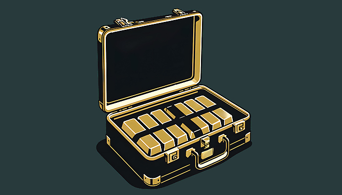 JPG 일러스트 사람없음 금융 부 황금 가득함 디지털합성 금괴 수트케이스 편집소스 국내일러스트 AI일러스트 AI콘텐츠 경제 재산 파일형식