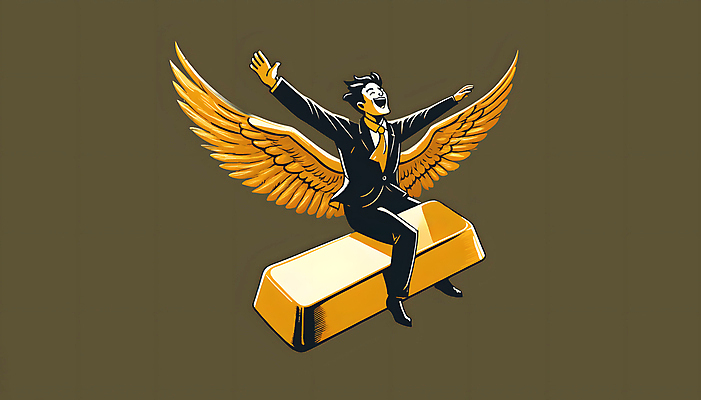 JPG 전신 남자 행복 날개 일러스트 성공 한명 웃음 정장 성인 자유 금색 비행 자신감 황금 디지털합성 금괴 성인남자한명만 편집소스 국내일러스트 AI일러스트 AI콘텐츠 1 옷 감정 컬러 컨셉 표정 사람 남자한명만 성인남자만 파일형식