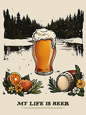 PSD 나무 편집이미지 꽃 포스터 자연 맥주 사람없음 야외 거품 빈티지 숲 자몽 맥주잔 이미지편집 식물 컨셉 술잔 과일 주류 생태계 파일형식