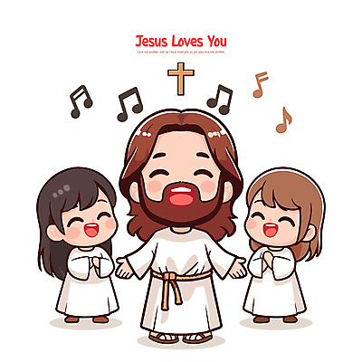 여자 남자 행복 어린이 음악 십자가 음표 일러스트 미소 소녀 성인 세명 기쁨 예수 하나님 찬송가 손모으기 찬양 합창 국내일러스트 AI파일 기호 감정 노래 문화예술 표정 사람 손짓 신_종교 파일형식 벡터