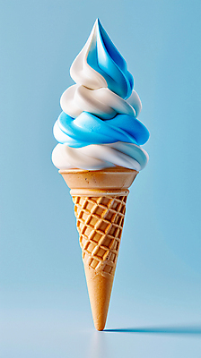 JPG 편집이미지 음식 아이스크림 디저트 사람없음 여름 파란색 달콤 시원함 편집실사 AI컴퓨터그래픽 AI콘텐츠 계절 컬러 맛 CG 파일형식