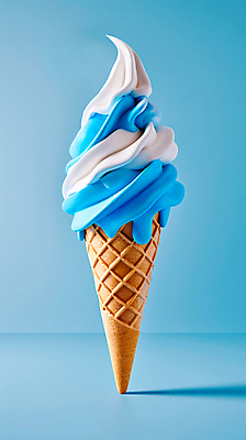JPG 편집이미지 음식 아이스크림 디저트 사람없음 여름 파란색 달콤 시원함 편집실사 AI컴퓨터그래픽 AI콘텐츠 계절 컬러 맛 CG 파일형식