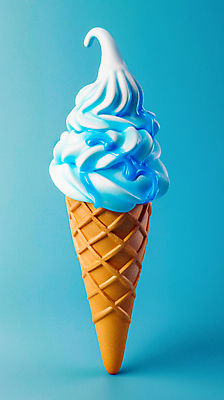 JPG 편집이미지 음식 아이스크림 디저트 사람없음 여름 파란색 달콤 시원함 편집실사 AI컴퓨터그래픽 AI콘텐츠 계절 컬러 맛 CG 파일형식