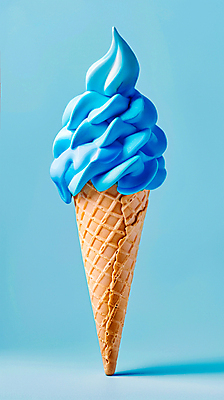 JPG 편집이미지 음식 아이스크림 디저트 사람없음 여름 파란색 달콤 시원함 편집실사 AI컴퓨터그래픽 AI콘텐츠 계절 컬러 맛 CG 파일형식